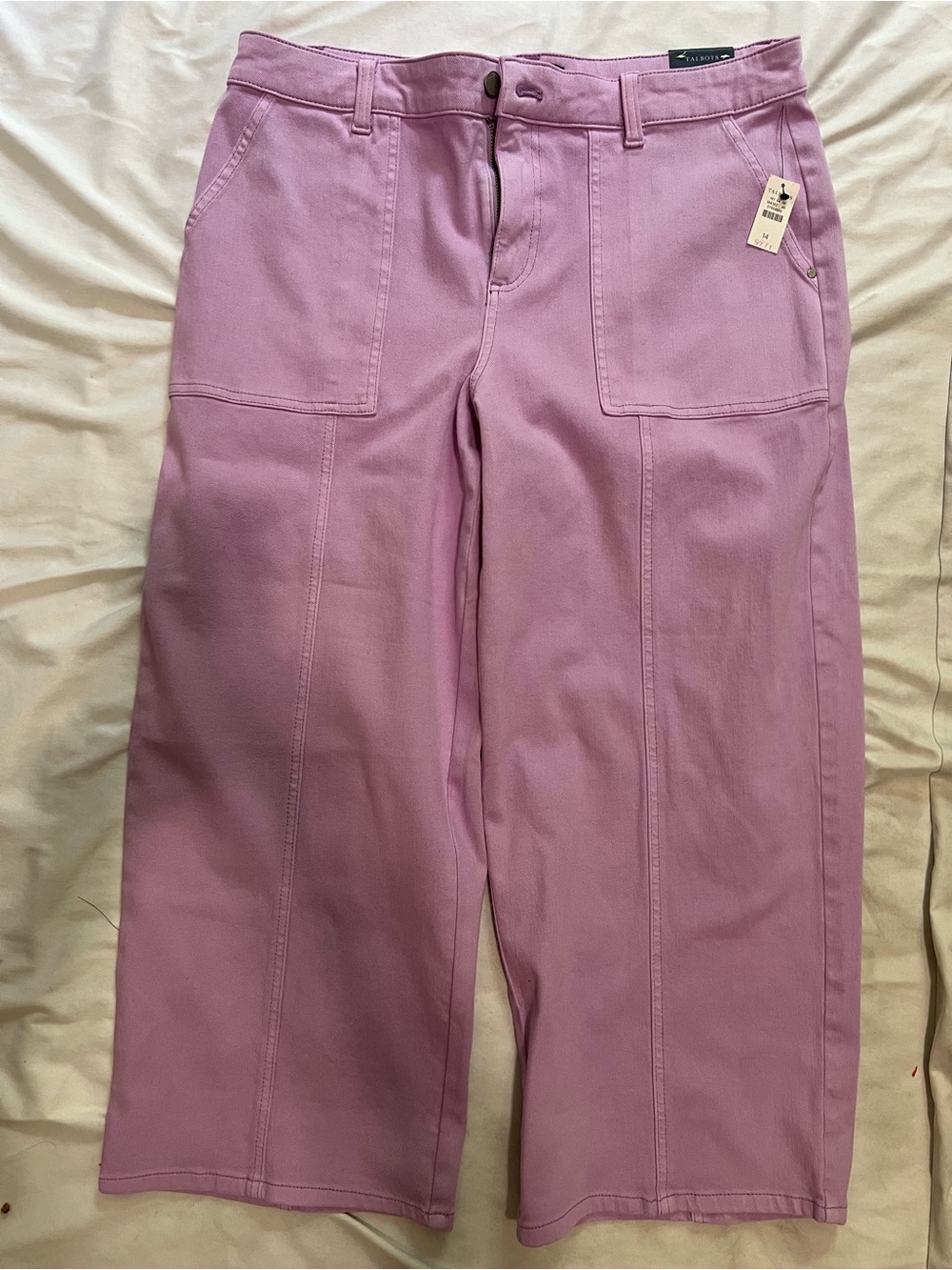 Talbots Lilac Wide Leg Utility Pants